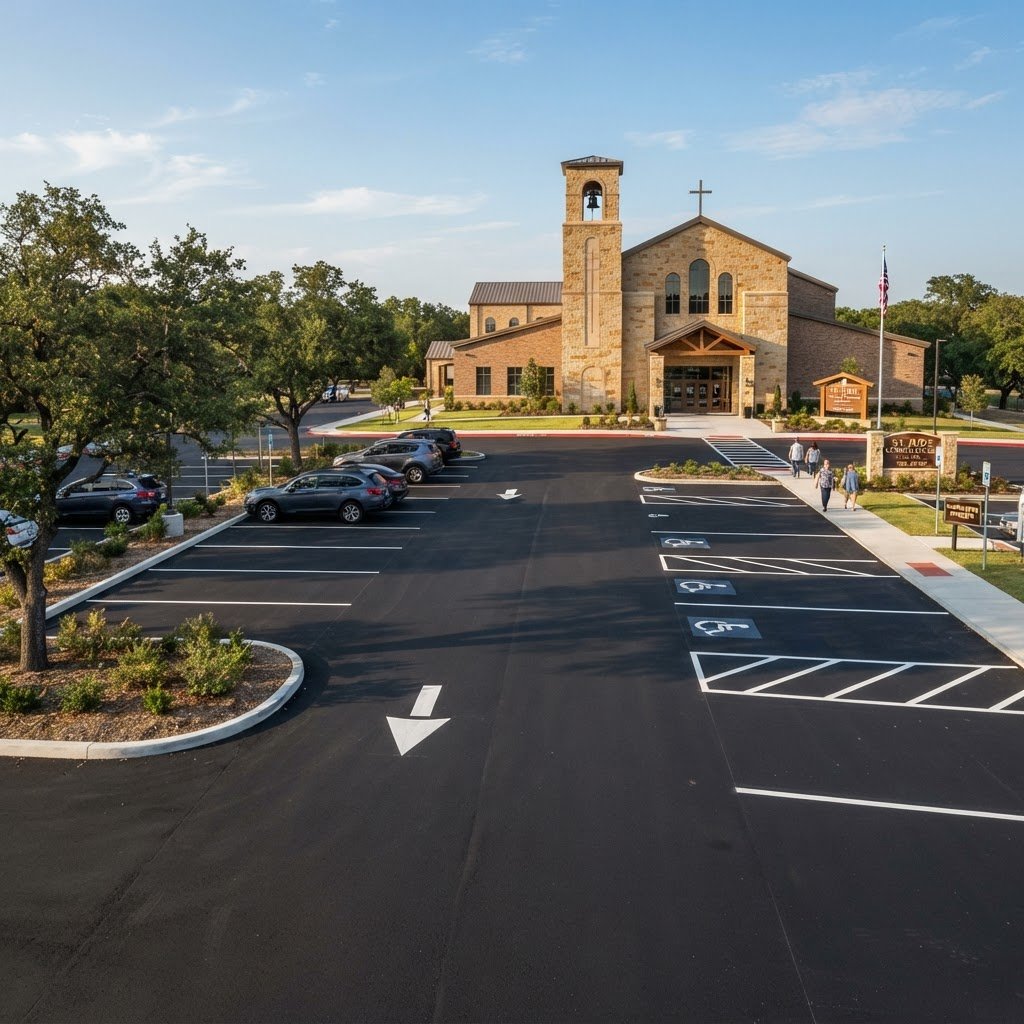 Parking Lot Repaving — after